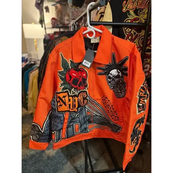 NWT SZ L - Watson NYC Jacket, Orange - Picture 1 of 4